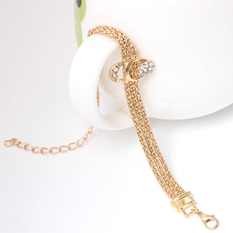 Exaggerated Crystal Jewelry Bridal Necklace Earrings Four-piece Suit Boutique Jewelry Women Jewelry Sets