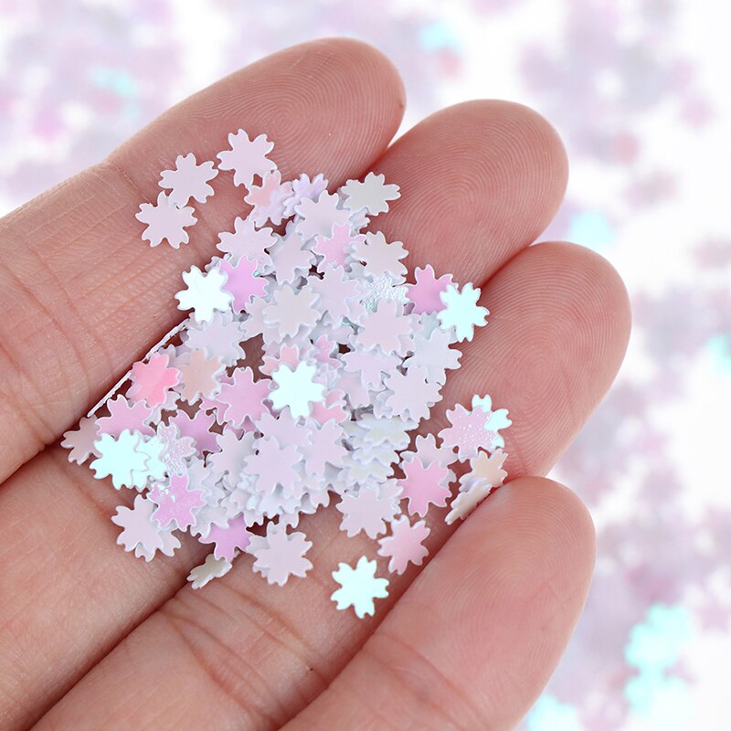 Ultra-dünne Kirschblüte Scheiben Füllstoff Schillernden Sakura Kirschblüte funkeln Harz Liefert Nagel Kunst Decoden Schleim DIY Schleim