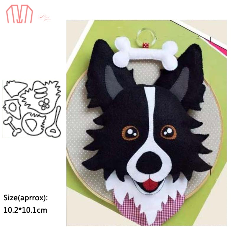 Mai dyr hund metal skære dies stencils til gør-det-selv scrapbog fotoalbum dekorativ prægning gør-det-selv papirkort