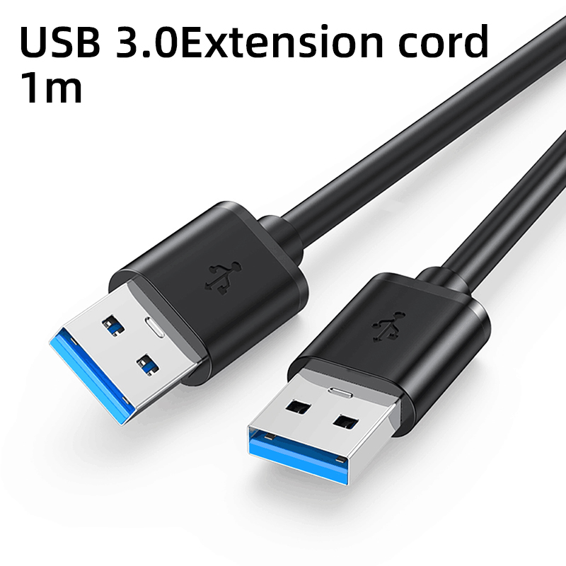 hoch Geschwindigkeit USB 3,0 Stecker Auf Stecker Kabel 5Gbps Alle Kupfer 9 Ader Daten Übertragung Für Heizkörper Festplatte lautsprecher Verlängerung Kabel: biack1M