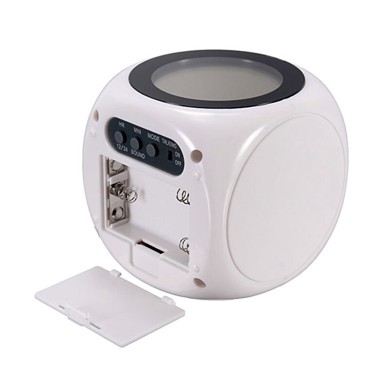 Neue Wecker Digital LCD Display Stimme Sprechen LED Projektion Temperatur Decor Hallo 888: Default Title
