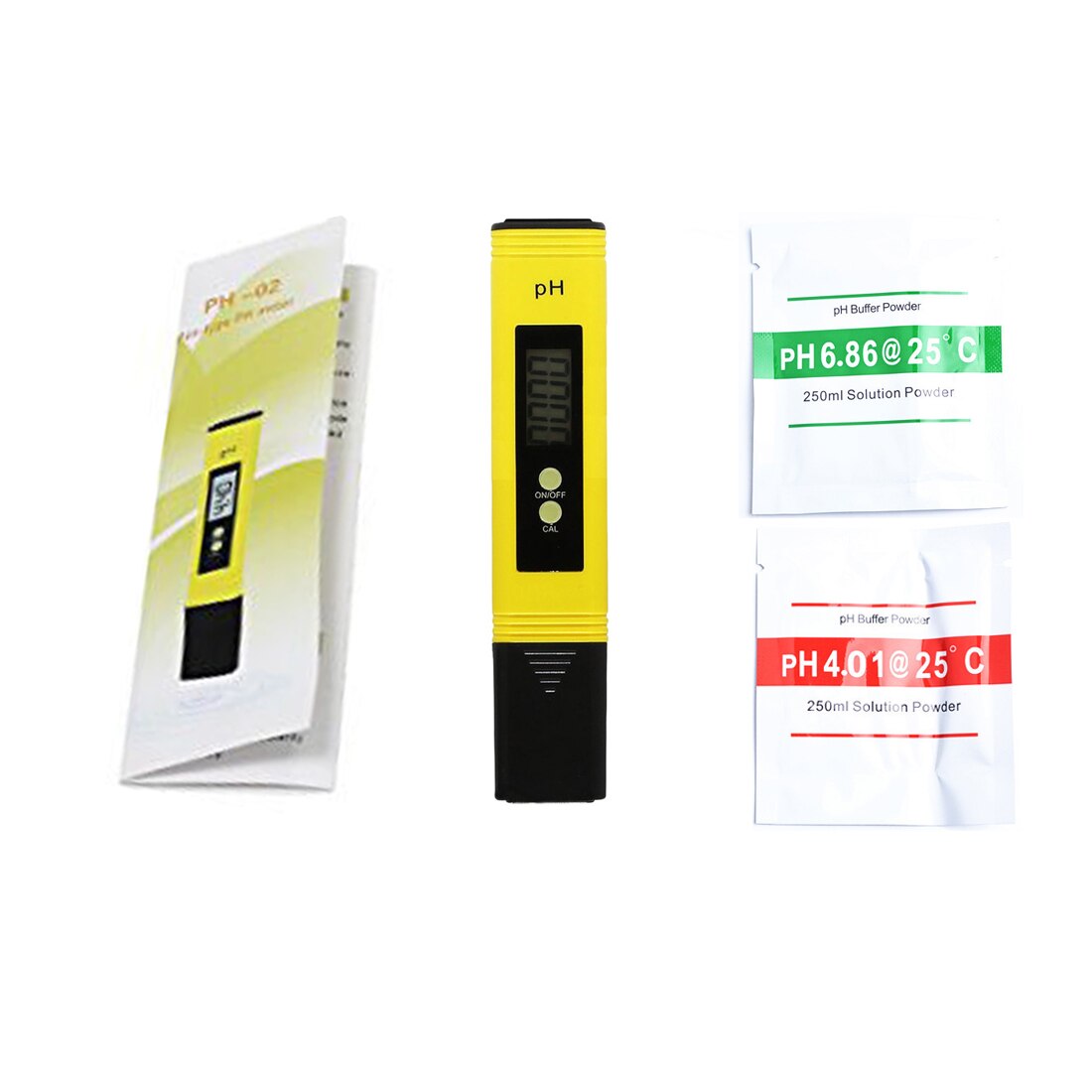 Protable LCD Digital PH Meter Pen of Tester Accuracy 0.1 Aquarium Pool Water Wine Urine Automatic Calibration: Default Title