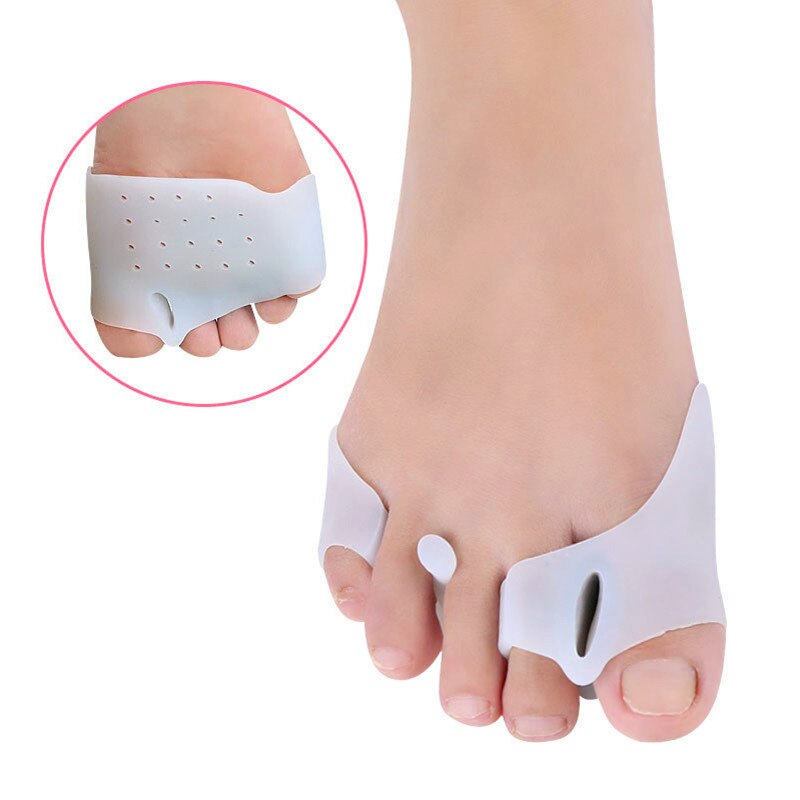 Separatore punta punta in Silicone morbido a tre fori per punta valgo correzione punta separatore infermieristica avampiede Pad