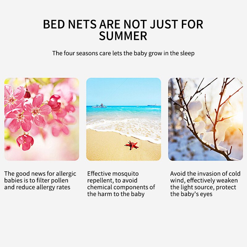 Mosquitera para cuna de bebé, red de malla para mosquitos, dosel infantil, dosel redondo para cuna