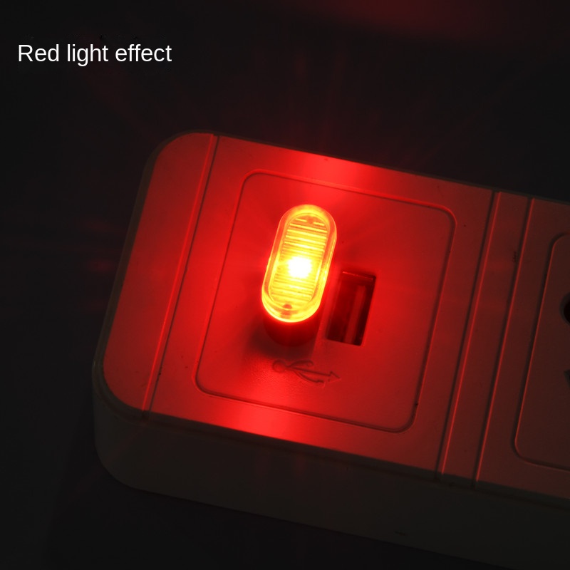 Mini USB Licht LED USB Nachtlicht Modellierung Auto Umgebungslicht Neon- Innenbeleuchtung Auto Schmuck (5 Arten von Lichtfarben): verrotten