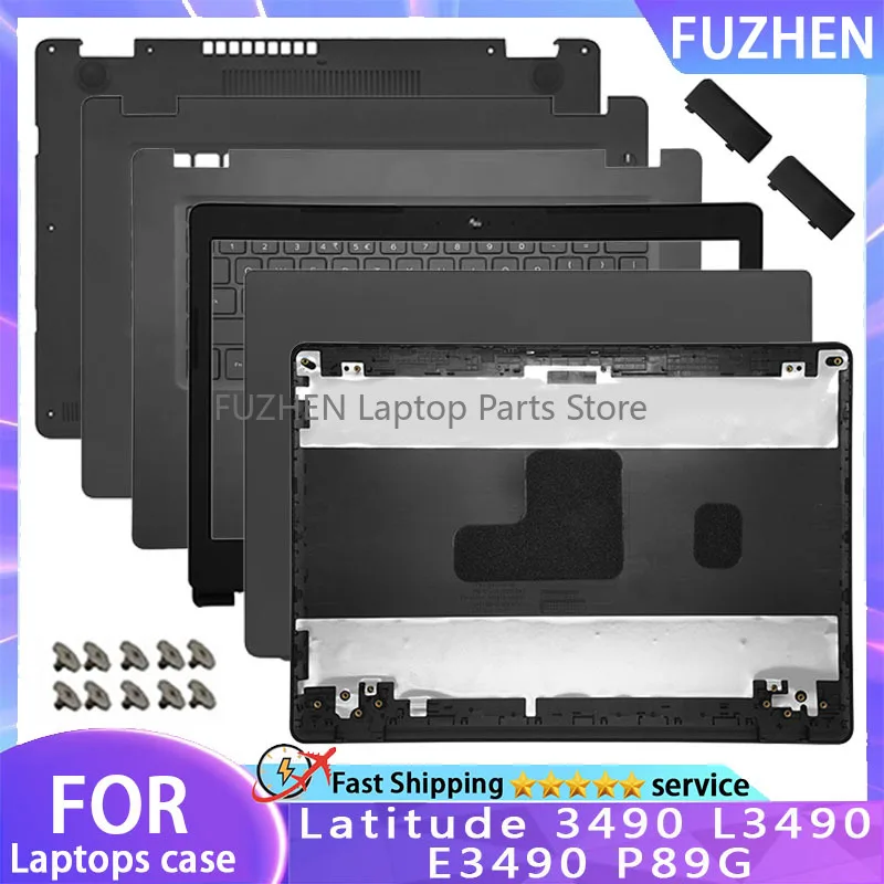 NOWOŚĆ Dla Dell Latitude 3490 L3490 E3490 P89G LCD Tylna pokrywa Przednia ramka Palmrest Dolna obudowa Górna tylna pokrywa Górna obudowa