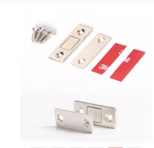 LW Life 2pcs/Set Strong Magnetic Door Closer Cabinet Door Catches Latch Furniture Doors Magnet Stop Cupboard Ultra Thin Hardware: Default Title