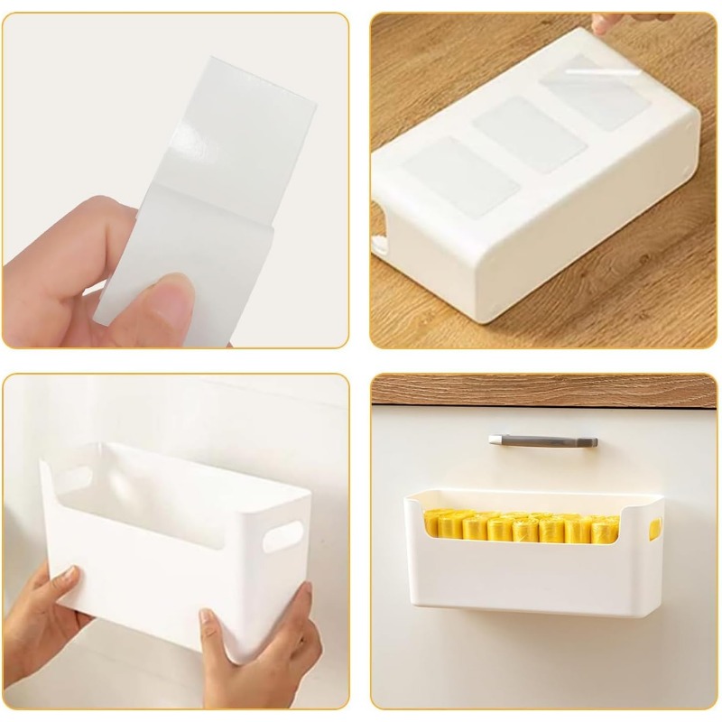 Organizador de puerta de armario de cocina, montaje adhesivo, almacenamiento interior de puerta de armario, estante para cocina, baño, oficina, garaje, 2 uds.