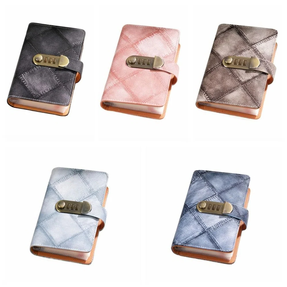 50Sheets Envelop Savings Challenges Book PU Leather Portable Budget Binder with Lock Wallet Storage Refillable