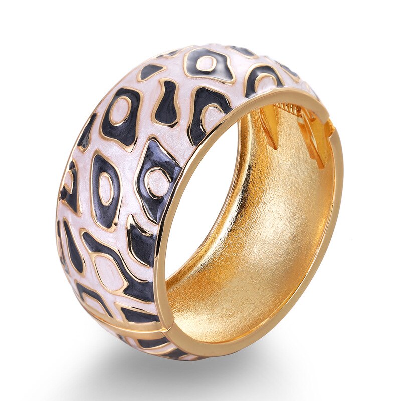 New Bohemia gocciolante bracciale in lega di olio multicolore largo esagerato braccialetto gioielli di moda