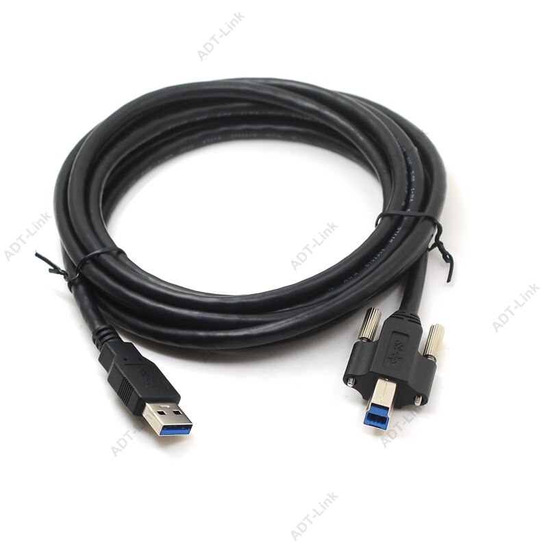 3m 5m usb 3.0 bm skrivarkabel usb typ b hanskruvar låser till en hane usb 3.0 kabel för machine vision kamera epson hp zjiang