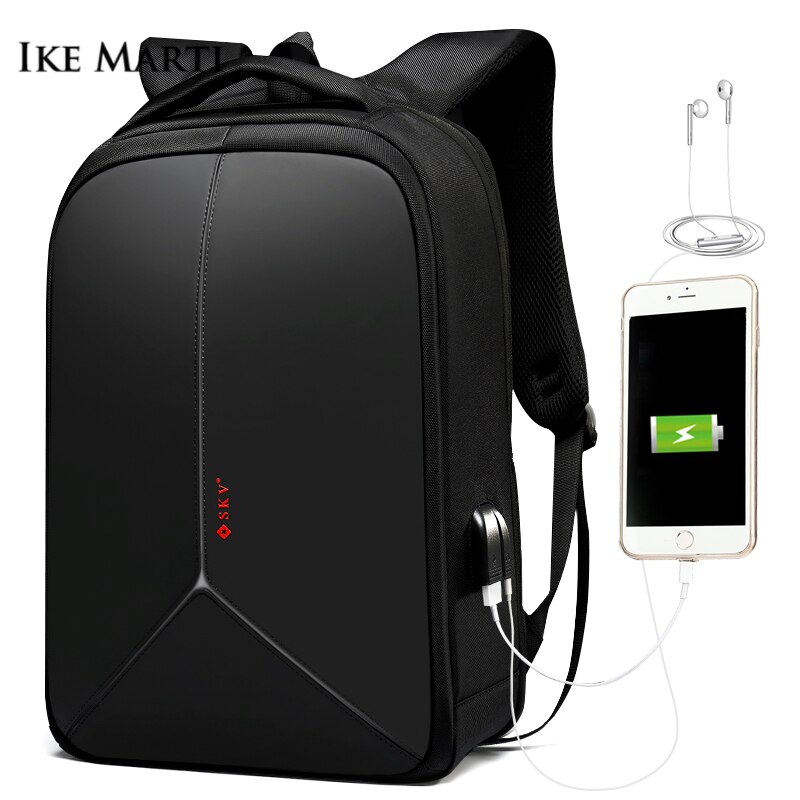 IKE MARTI Laptop Backpack Anti-theft Waterproof Travel Backpacks USB Charging Business Travel Bag Men Backpack