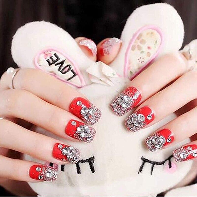 20 ark= 3440 stk krystal rhinsten klistermærker gør-det-selv udsmykning smykker farverige perle diamant til ansigt negle håndværk kort indretning