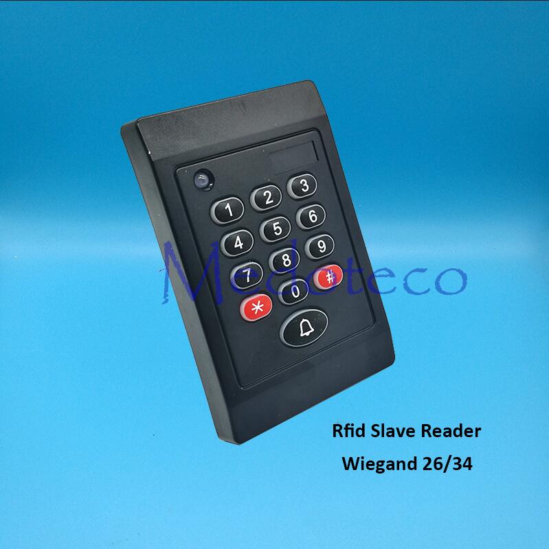 Metal Rfid Card Access Control EM card Press keypad access controller wiegand 26 input for Keypad Reader Door Lock Reader: Black Reader