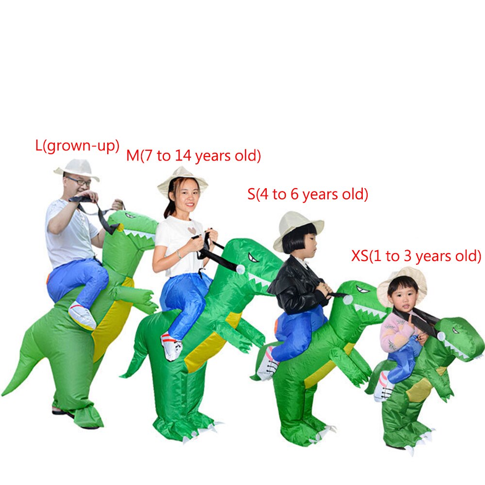 Inflatable 3D Dinosaur Costume party Cosplay costumes Fancy Mascot Anime halloween can ride Costume For adult kids Dino Cartoon