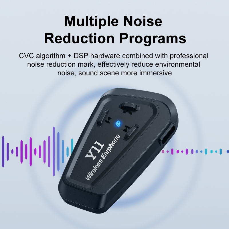 Bt5.3 Motorfiets Helm Bluetooth Headset Waterdichte Motor Draadloze Hoofdtelefoon Multifunctionele Handsfree Helm Oortelefoon