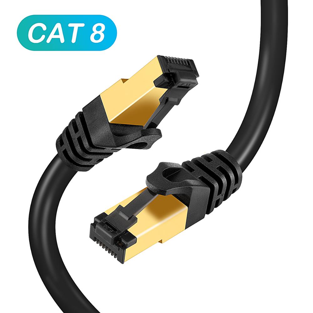 Cat8 Ethernet Kabel Rj 45 Netwerk Kabel Ftp Lan Kabel Cat 7 RJ45 Patch Cord 10M/20M/30M Voor Router Laptop Kabel Ethernet: 8M