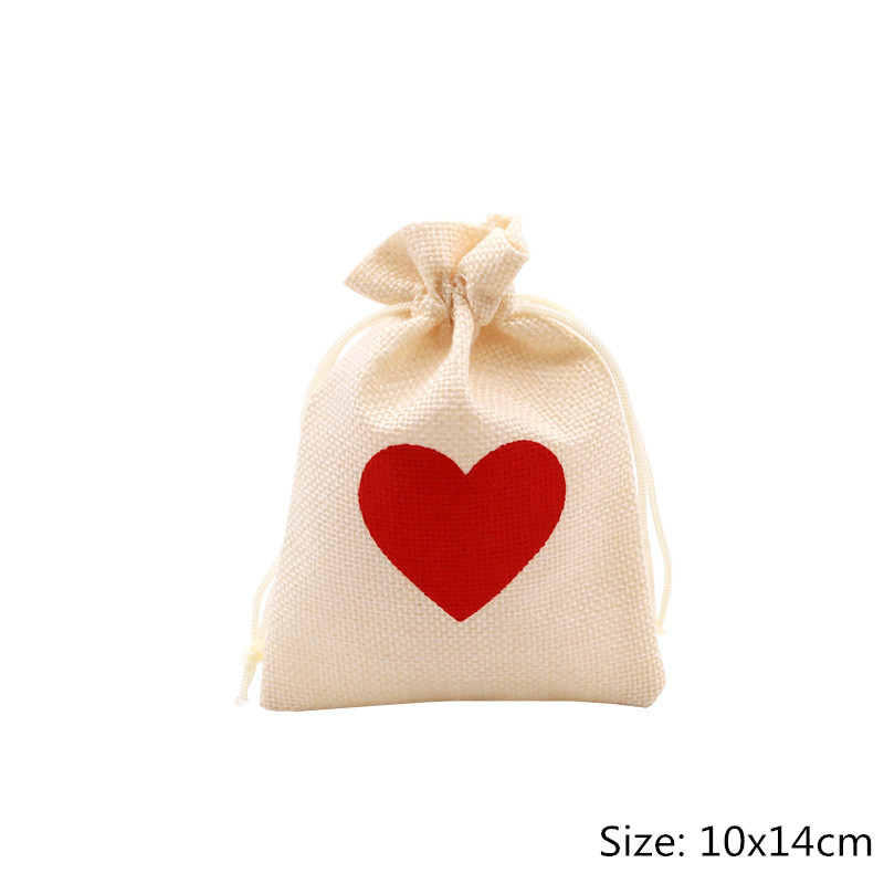 5pcs/lot Organza Jute Bags Burlap Drawstring Bag Wedding Party Favors Bags For Coffee Beans Candy Makeup Jewelry Packaging: D -5pcs
