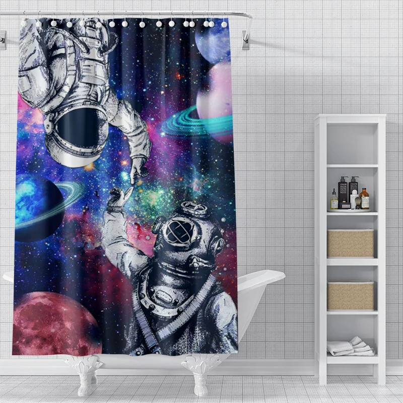 home shower curtains for bathroom waterproof fabric Modern Nordic style bathroom Curtains modern shower curtain 180x200 240x200: Regular / Pink