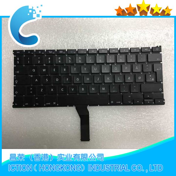 Brand A1466 A1369 Danish Denmark Keyboard for Macbook Air 13" A1466 A1369 Danish Denmark Keyboard Years