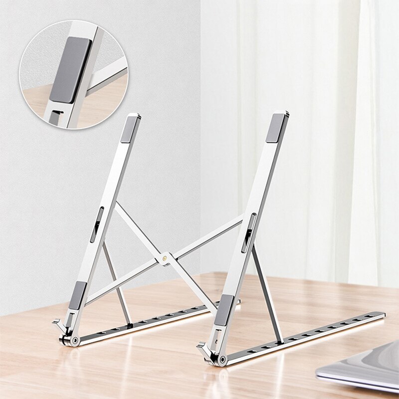 Soporte para portátil de aluminio soporte ajustable plegable soporte Base para portátil para Macbook Pro accesorios de soporte de refrigeración por aire