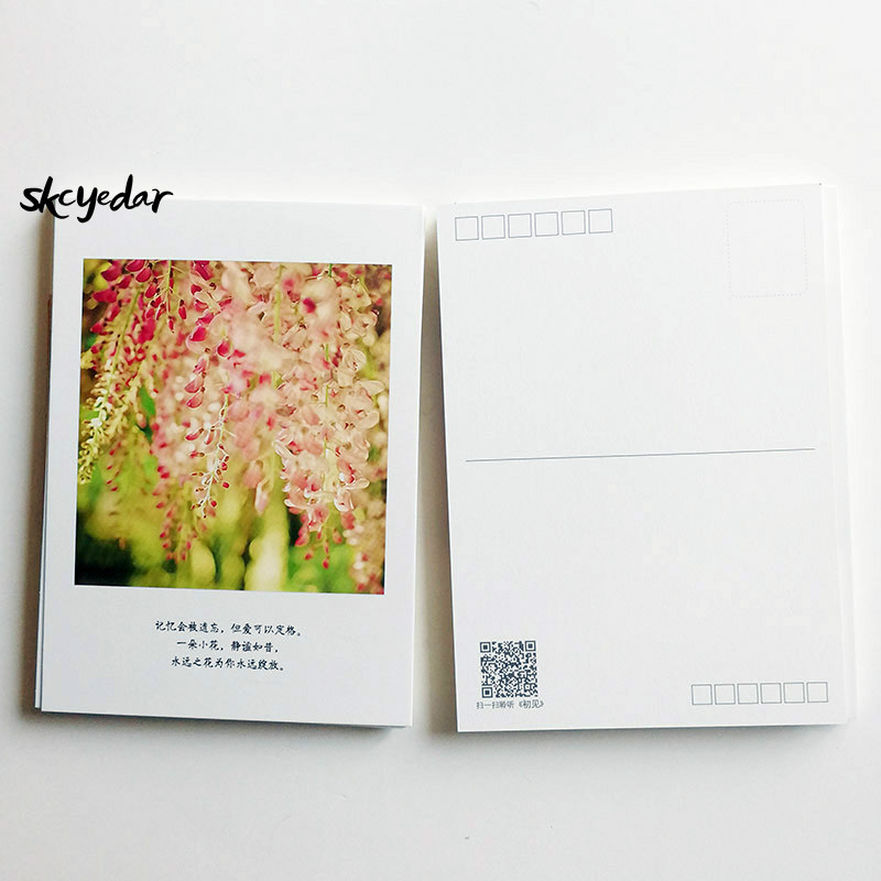 30 unids/caja el hermoso Momento romántico Retro tarjetas de felicitación para el amante de la fotografía tarjetas postales con chino de frases