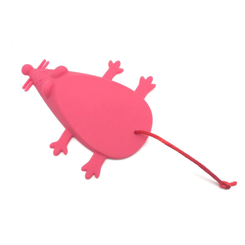1Pcs Mouse Shape Silicone Door Stopper Baby Safety Door Stoppers Security Guard Home Improvement Hardware Gates Doorway: Pink