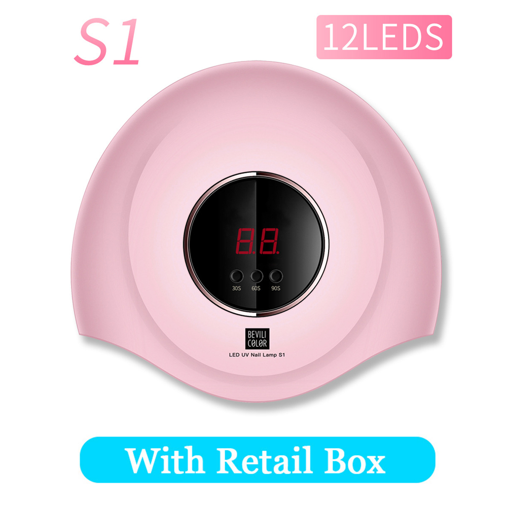 Lámpara para Gel de uñas 150W Sun X5 MAX, secador de uñas LED de lámpara con pantalla LCD, herramientas de manicura DIY, UV para todo tipo de laca de Gel, lámpara de hielo # GS-9: 36W S1 pink USB