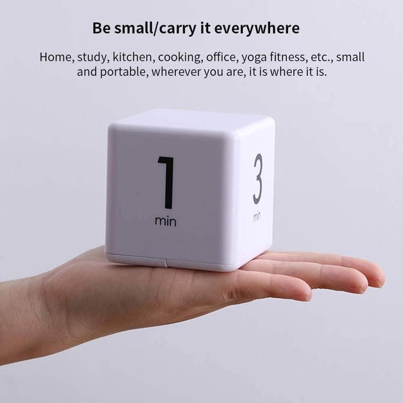 1pcs Electronic Cubic Timer Countdown Kitchen Cube Time Stopwatch Mini Tools Management Stylish Kitchen S2A0