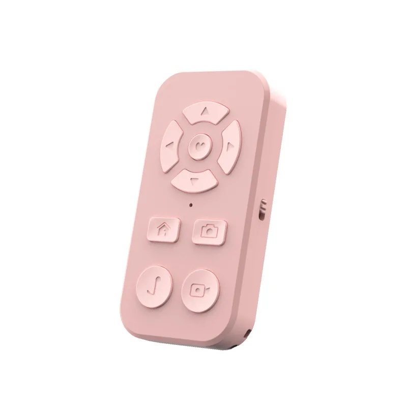 Wireless Bluetooth Remote Control For Mobile Phone Large 9-Key Charging Version Photography Self-Recorded Video TikTok Fast Scro: WHITE