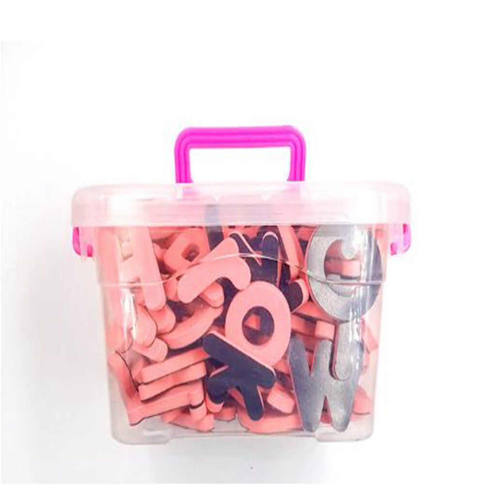 Magnetische Alfabet Nummers Decoratieve Ins Roze Foam Koelkast Stickers Kinderkamer Muur Decor Diy Engels Brief