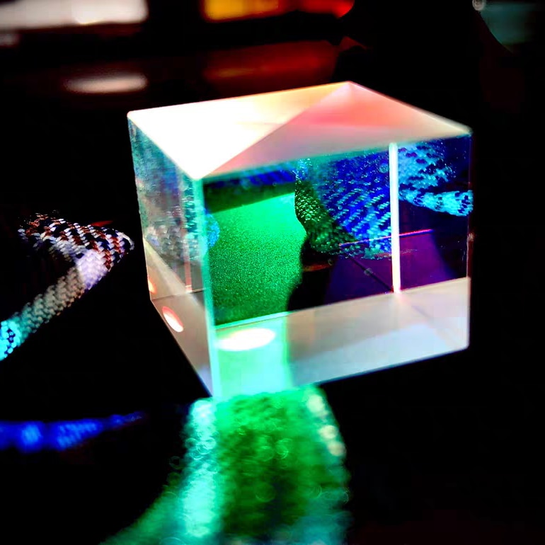 25*25*25Mm Optische Wetenschap Popularisering Voor Cube Experiment Projector Met Kleur Combinatie Prism