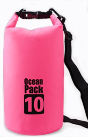 SONGYI 5L/10L/15L/20L kayak da esterno impermeabile canottaggio escursionismo nuoto immersioni spiaggia borse impermeabili: 10L Pink