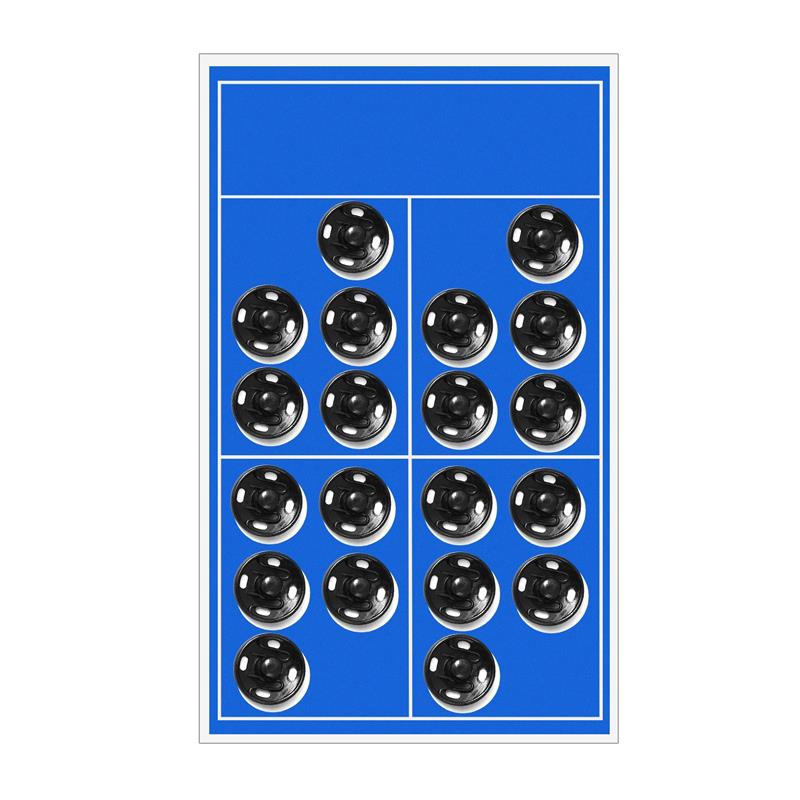 Snap Buttons Black Silver Metal Fasteners Press Button 8/12/16/18/20mm Iron Stud Plating Round Button Garment Sewing Accessories: black 14mm 20pcs