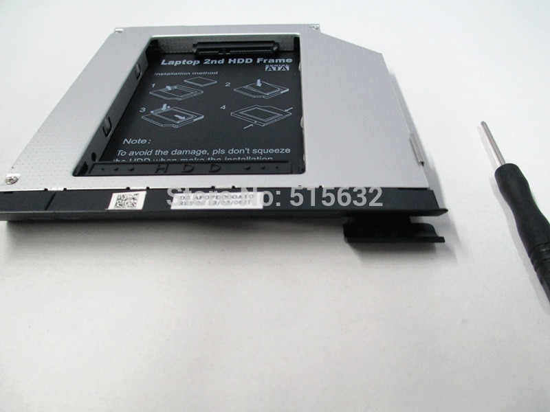 Met ejector 2ND HDD SSD HARD DRIVE caddy voor dell Latitude E6440 E6540 M2800