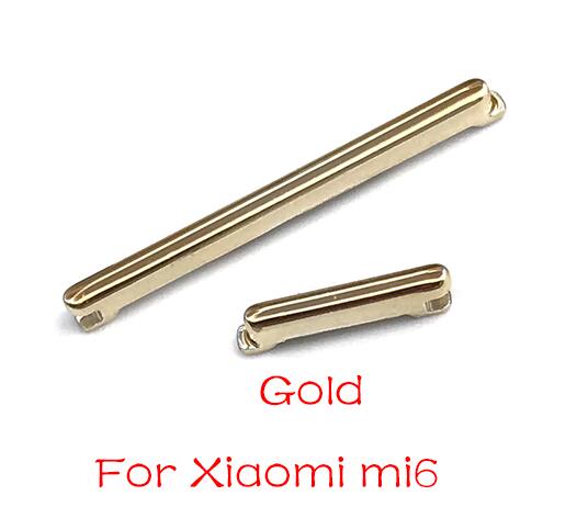 Side Power Key +Volume Button For Xiaomi Mi A2 6 6X 9 8 Lite Max Note 3 Play Parts: Mi 6 Gold