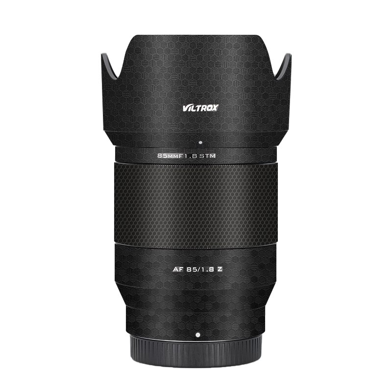 Viltrox AF85F1.8 Z naklejką na obiektyw do Viltrox AF 85mm F1.8 mocowanie obiektywu skórka kalkomania Premium okłady futerały ochronna folia: Comb Black