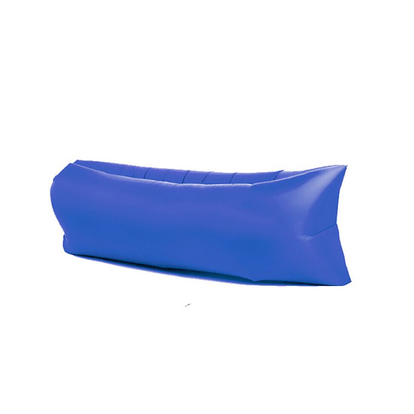 Camping Outdoor Inflatable Sofa Beach Lazy Inflatable Sofa Sleeping Bag Inflatable Bed Fast Folding Air Sofa for Adults: Dark blue