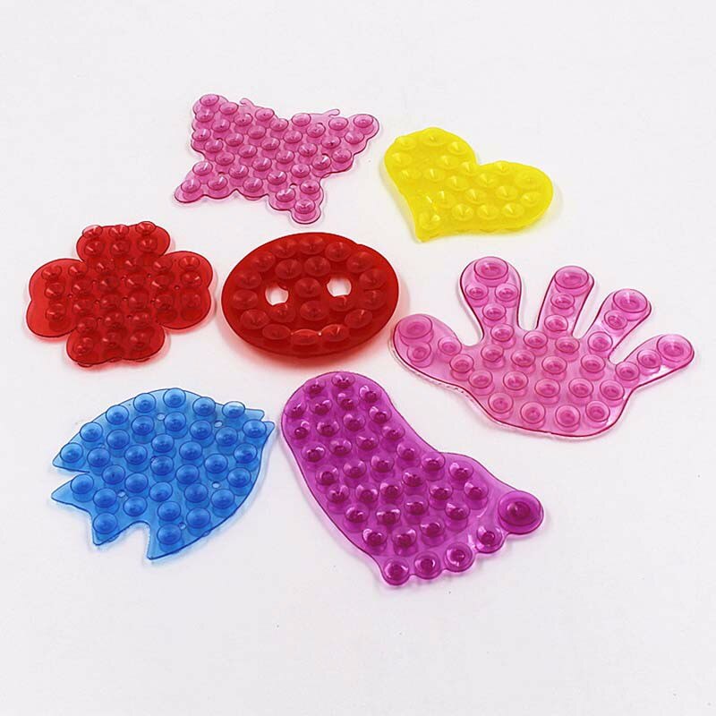 5 stuks/set mooie sterke dubbelzijdige vacuümzuiger magische plastic zuignap leuke badkamerartikelen zuigstandaard houder badspeelgoed