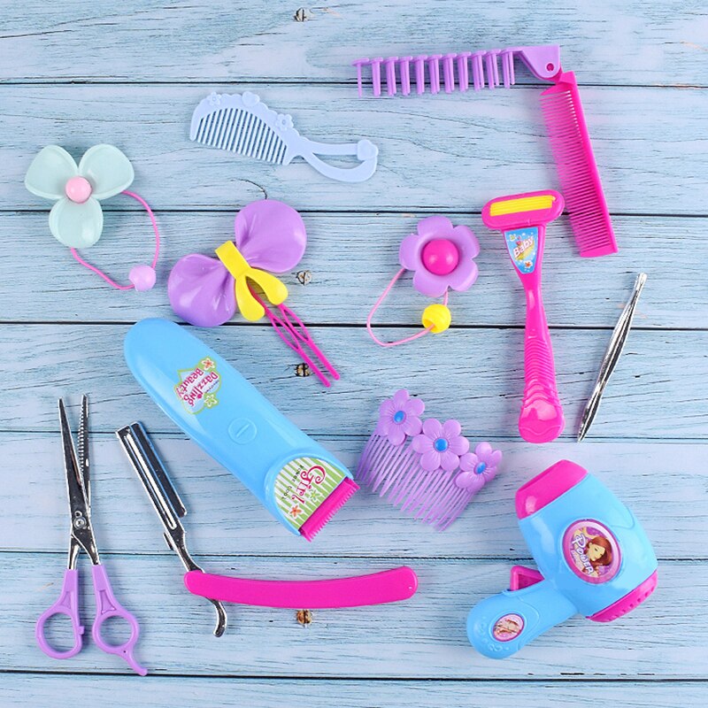 Kinderen Pretend Kapper Game Speelgoed Föhn Schaar Meisje Speelhuis Kapsel Haar Stylist Speelgoed Simulatie Drama Props Kids