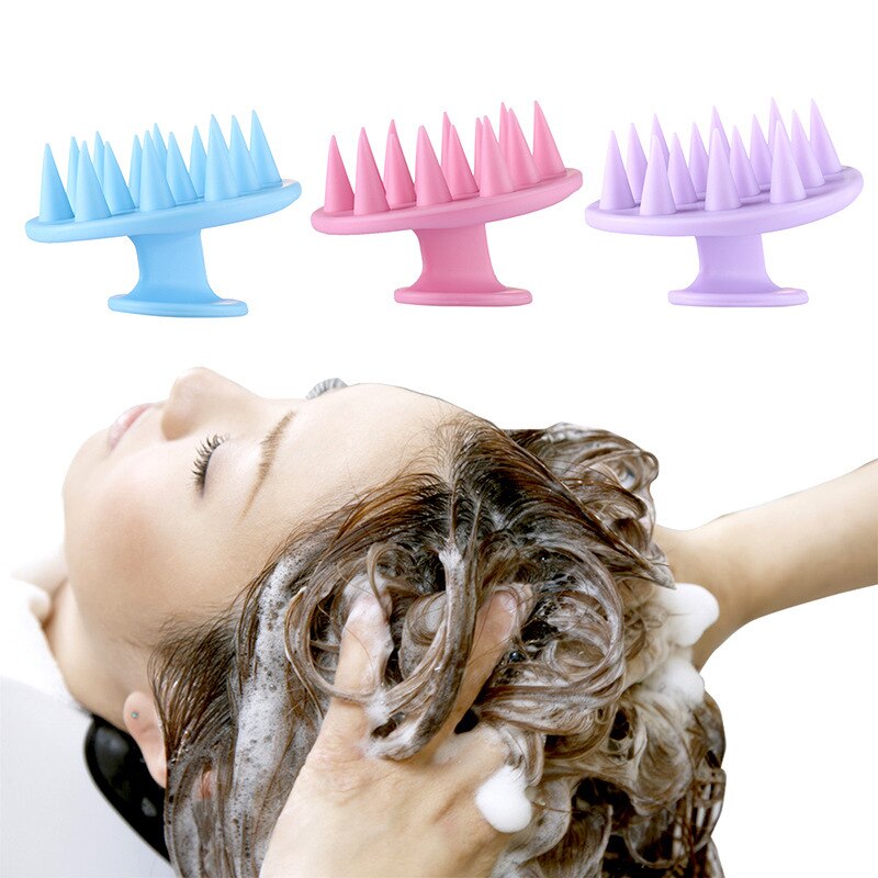Siliconen Shampoo Hoofdhuid Haar Massager Shampoo Massage Kam Bad Massage Borstel Scalp Massager Douche Borstel Kam Care Tool