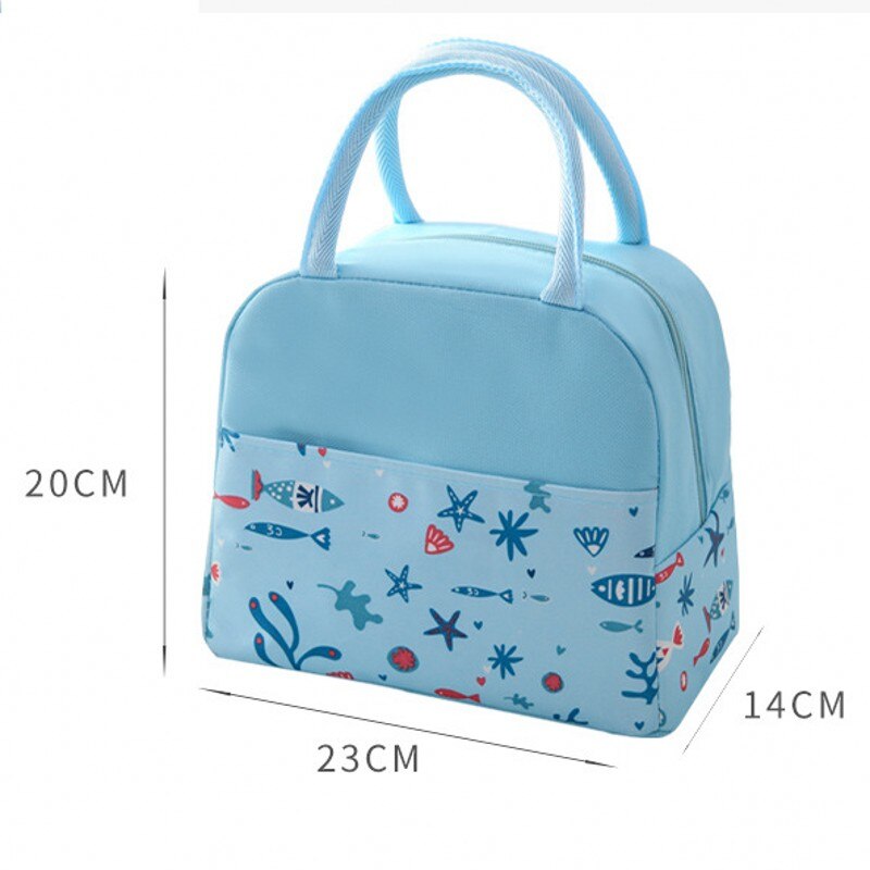 Draagbare Vrouwen Lunch Tas Mode Geïsoleerde Thermische Cooler Bento Lunchbox Voedsel Zak Tote Picknick Opbergtas Voor kids