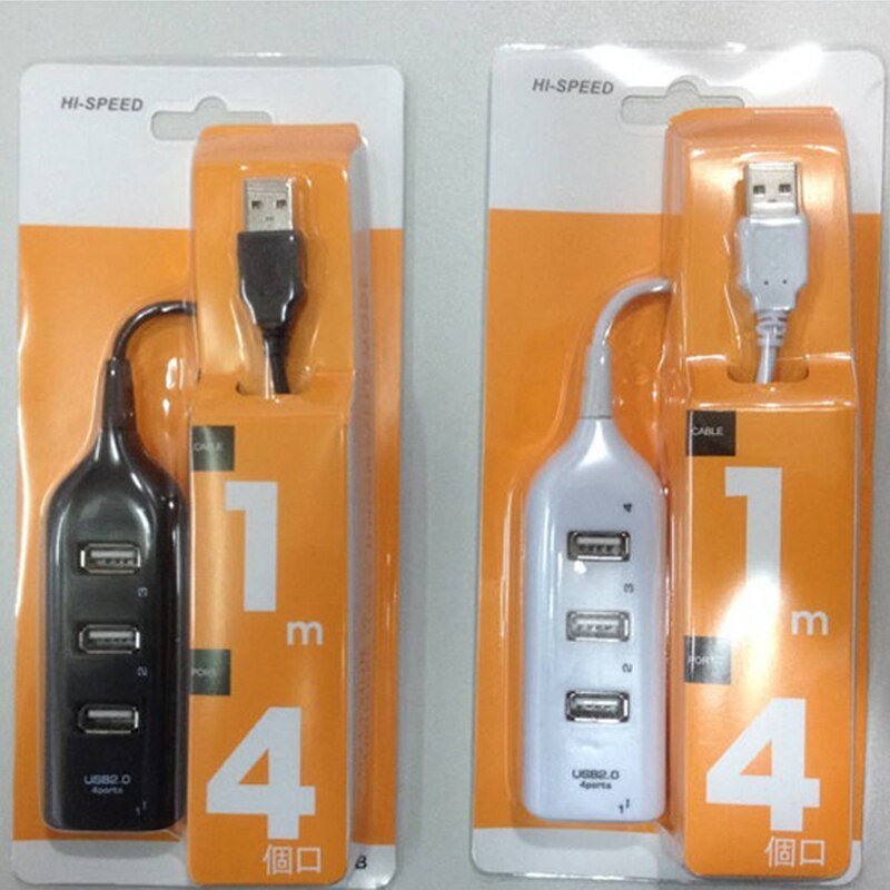 4 Port USB 2.0 Multi HUB Splitter High Speed Splitter Socket Expansion Desktop PC Laptop Adapter Converter Data Charger Cable