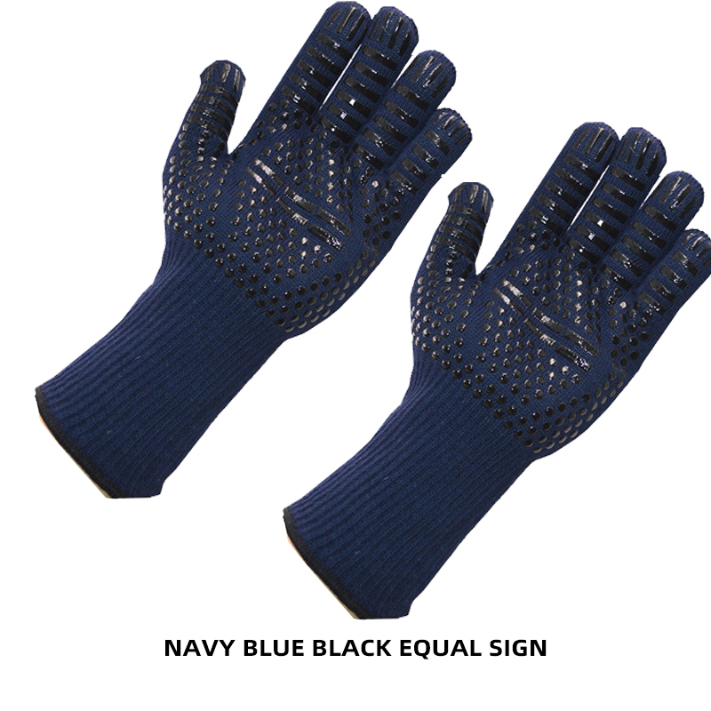 Gants multifonctions pour four à micro-ondes, maniques à poignée pour barbecue, résistant à la chaleur, ignifuge, pour la cuisson, outil de cuisine: 2pcs blue equal sign