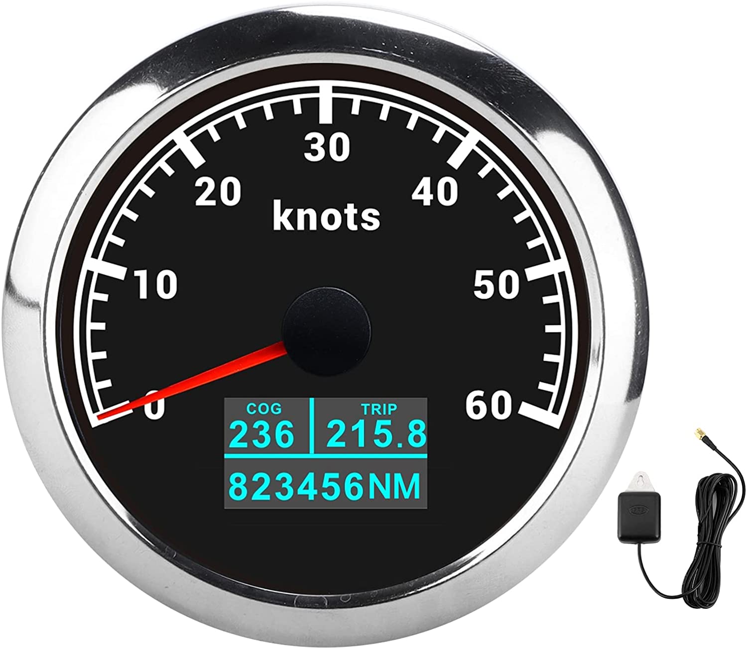 Neue 85mm GPS Tachometer Mit Rot, Grün, Blau, Weiß, Gelb, Cyan, lila Farben Hintergrundbeleuchtung Für Auto Boot Motorrad