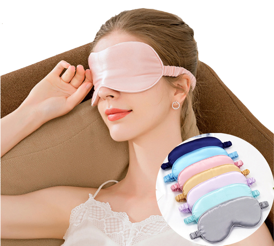 Máscara para dormir, máscara para ojos 3D para dormir, seda pura, opaca, cómoda y suave, venda para los ojos de noche para mujeres y hombres, sombras para los siestas de viaje