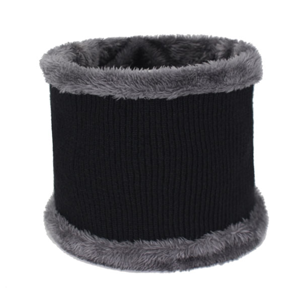 AETRUE Winter Hat Skullies Beanies Hats Winter Beanies For Men Women Wool Scarf Caps Balaclava Mask Gorras Bonnet Knitted Hat: black scarf