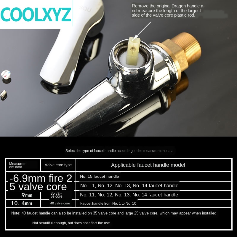 Kraan Handvat Handvat Schotel Wastafel Douche Schakelaar Wijzerplaat Warm En Koud Water 25 35 40 Spool Reparatie Onderdelen