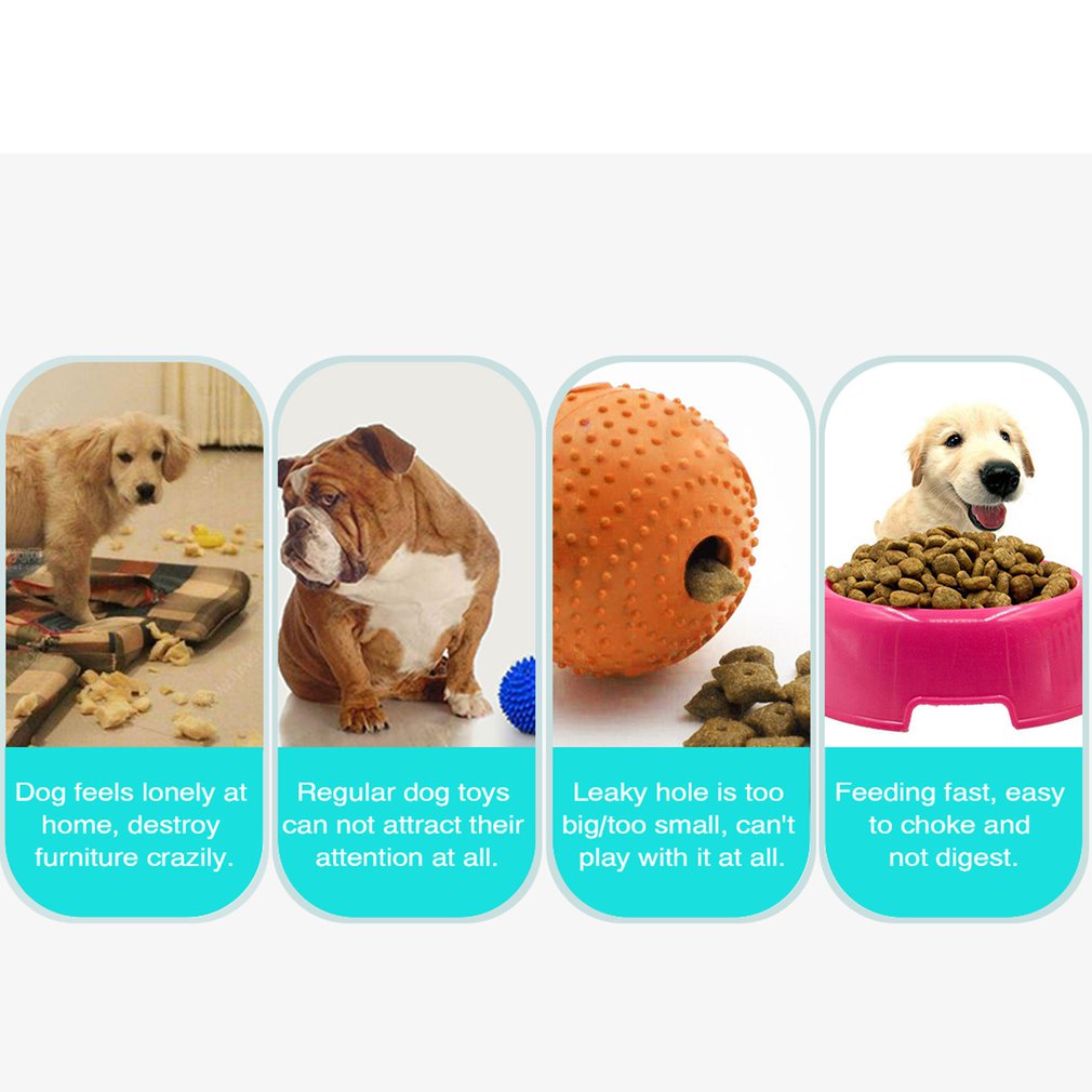 Dog Toy Tumbler Pet Feeder Bite Resistant Interactive Food Treat Ball Dispenser Intellectual Training Feed Bowl Pet Supplies
