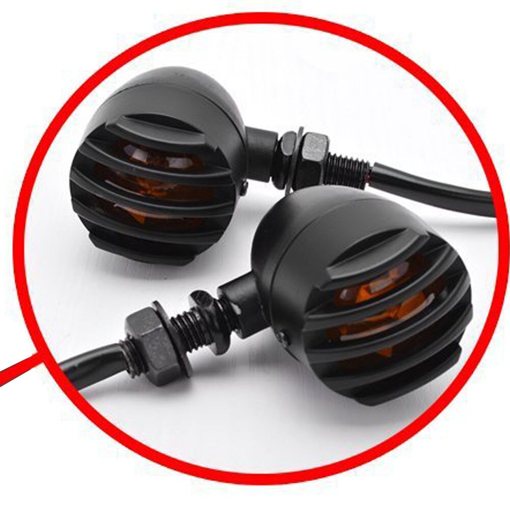 Indicadores de señal de giro para motocicleta, de 12V luz intermitente amarilla, 5W, fácil de instalar, piezas de repuesto de lámpara